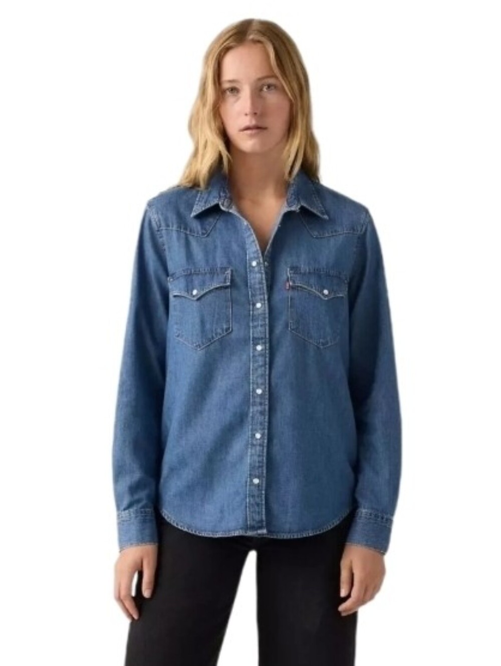 Levi's Shirt Ultimate Denim Button Up Longsleeve 100% Cotton Blue Plus Size 2X - Picture 4 of 16